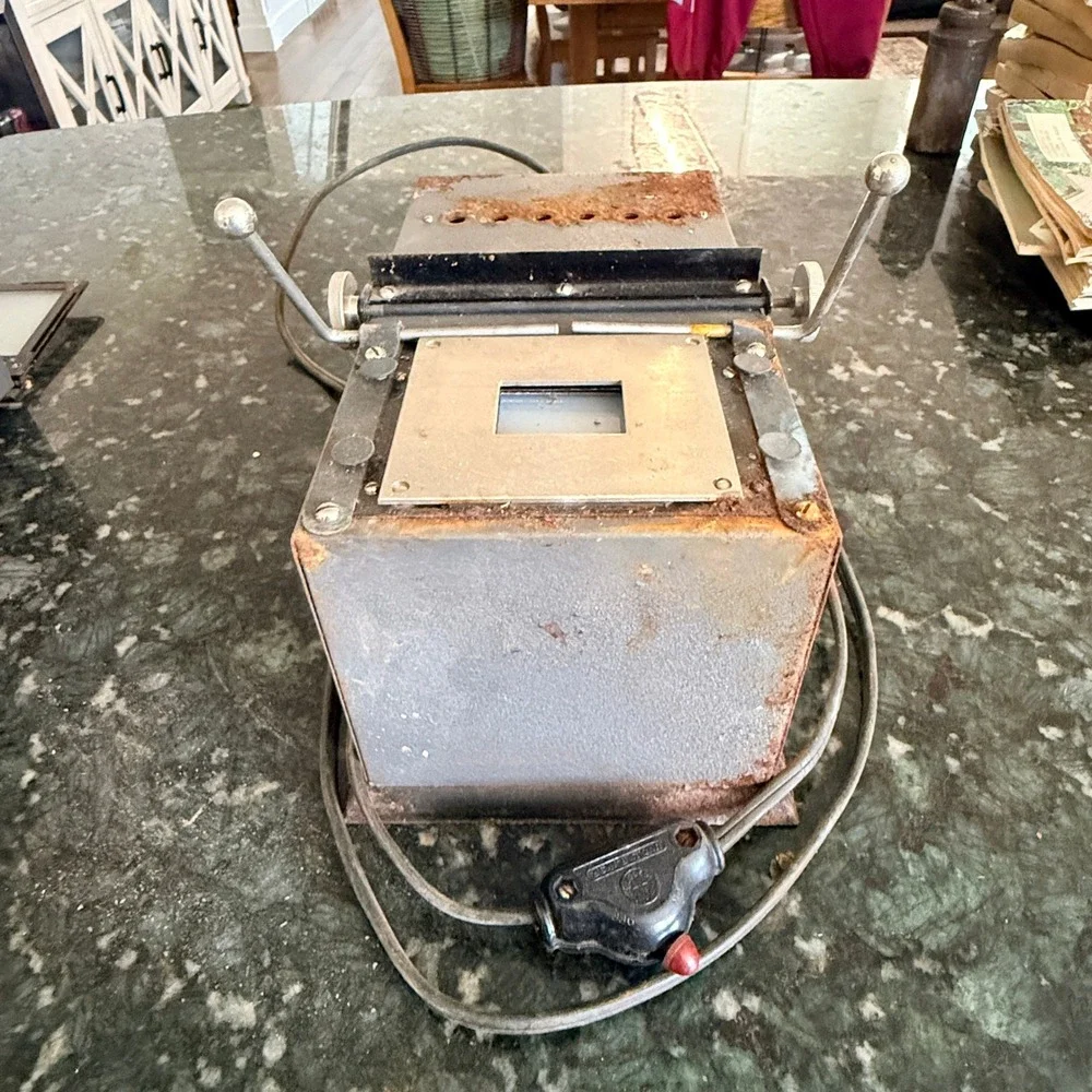 Federal No 835 Fixed Focus Enlarger Vintage Photo Darkroom Gray Metal For Parts